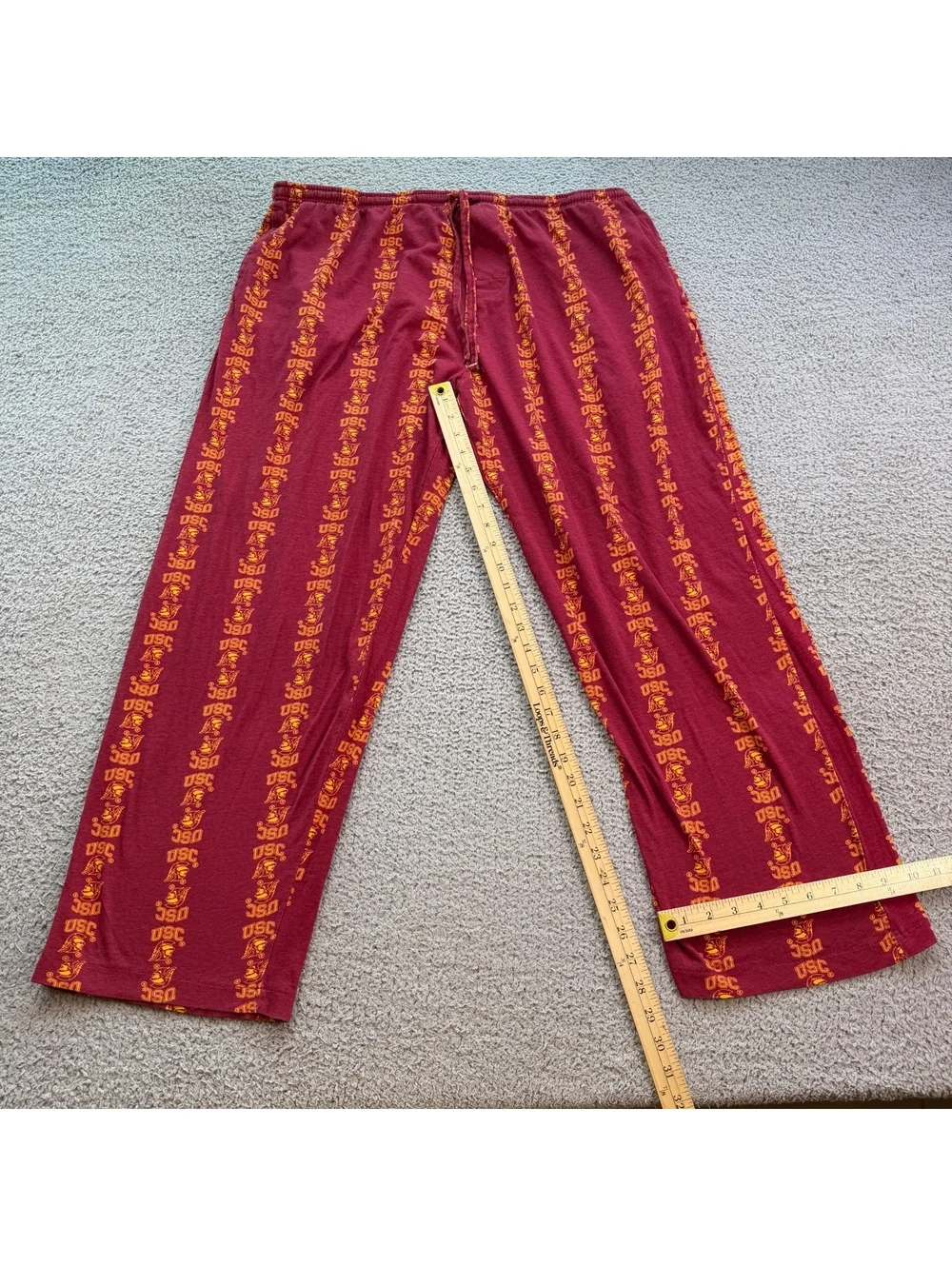 Vintage 90s Starter USC Trojans All Over Print Pajama Lounge Pants XL 40-42 NCAA